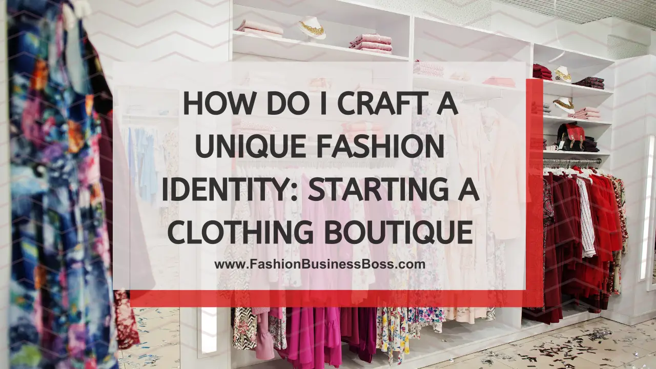 How Do I Craft a Unique Fashion Identity: Starting a Clothing Boutique