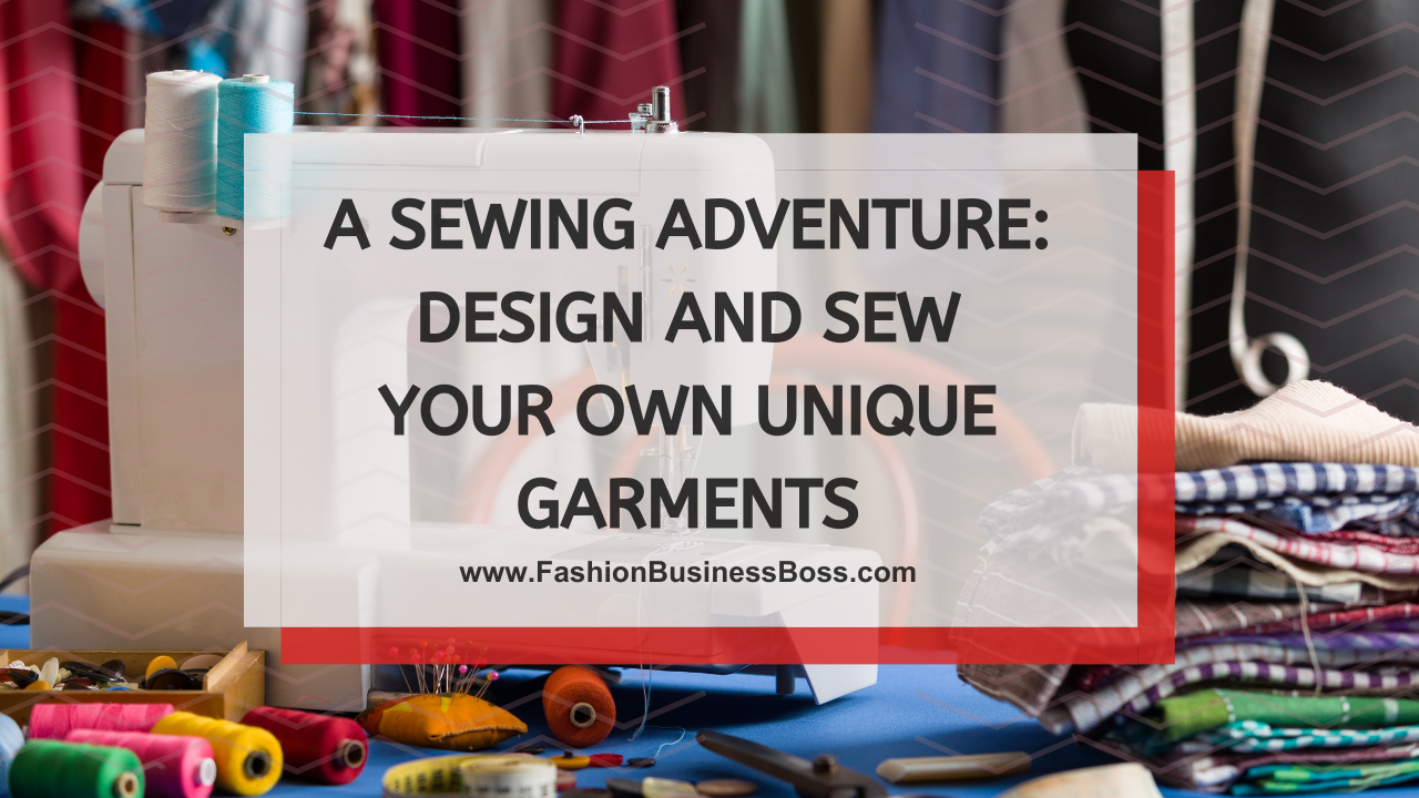 A Sewing Adventure: Design and Sew Your Own Unique Garments